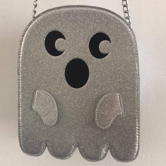 SILVER GLITTER GHOST Crossbody Bag - Picture 4 of 10